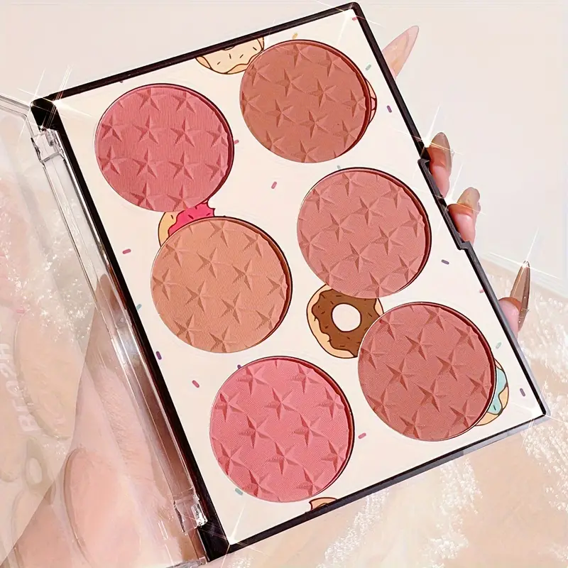 Thumbnail: 6-Color Matte Blush Palette – High Pigment & Long-Lasting Makeup Set