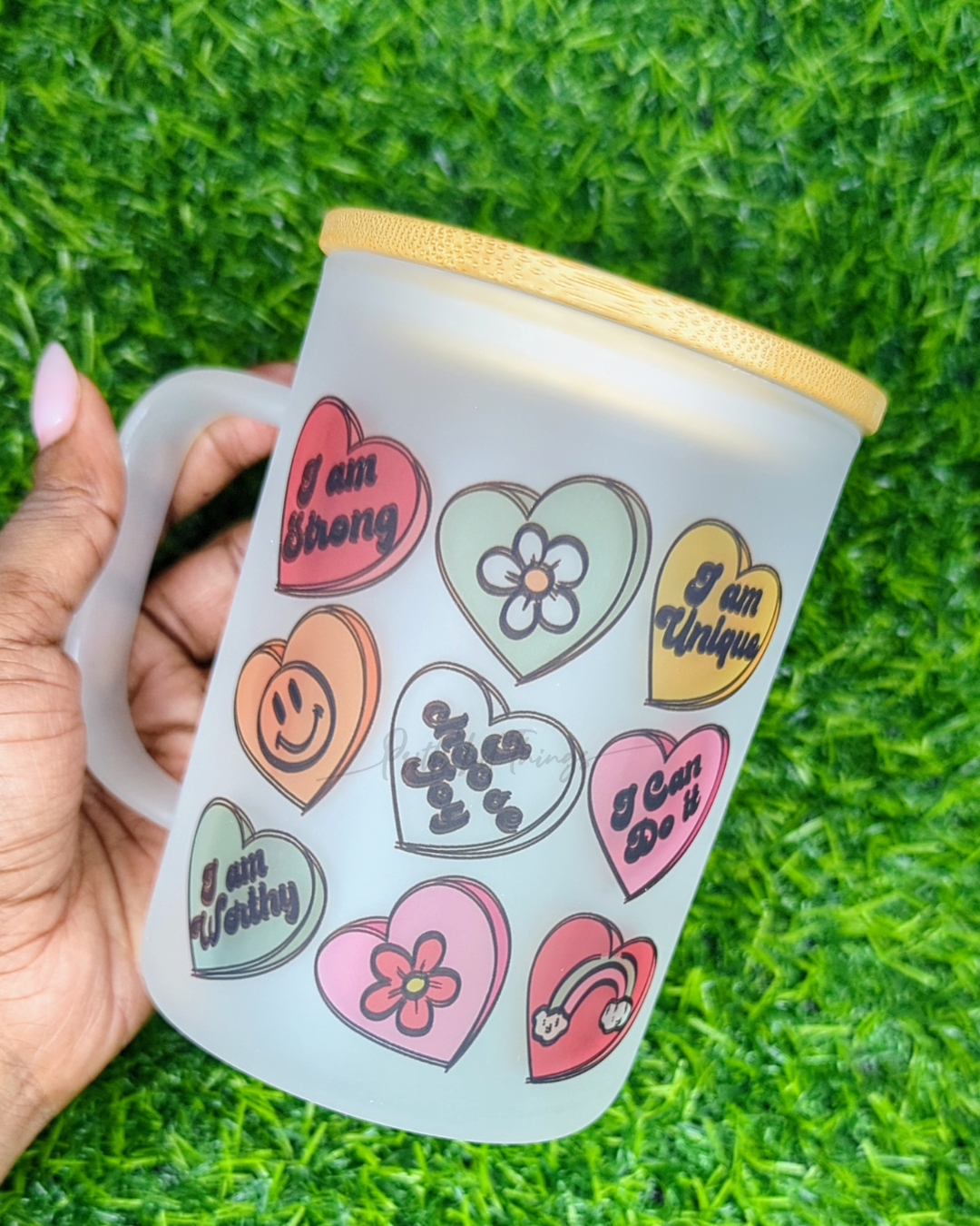 I am-Frosted Glass Mug (15oz)