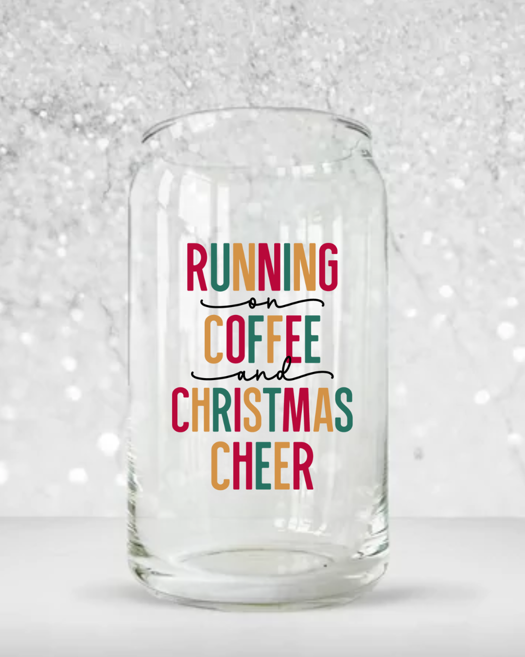 Festive Clear Cans- Single