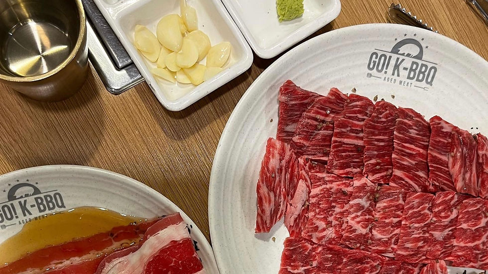 Go! K-BBQ Aged Beef Short Ribs Platter, Korean food Singapore