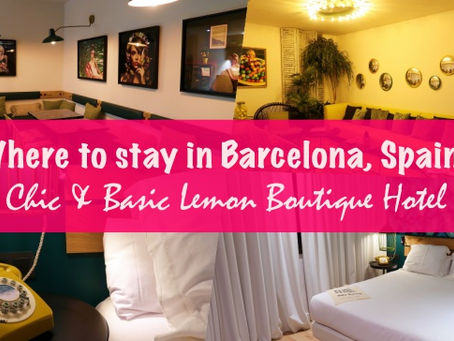 Hotel Review: Chic and Basic Lemon Boutique Hotel in Barcelona, Spain