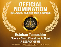 Esteban Tamashiro - Nominated in Hollywood Music in Media Awards