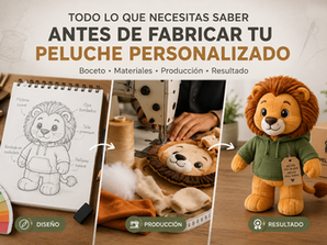 ¿Quieres hacer tu propio peluche personalizado? Lo que necesitas saber para que tu proyecto sea un éxito