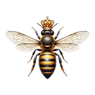 Bee with Crown
