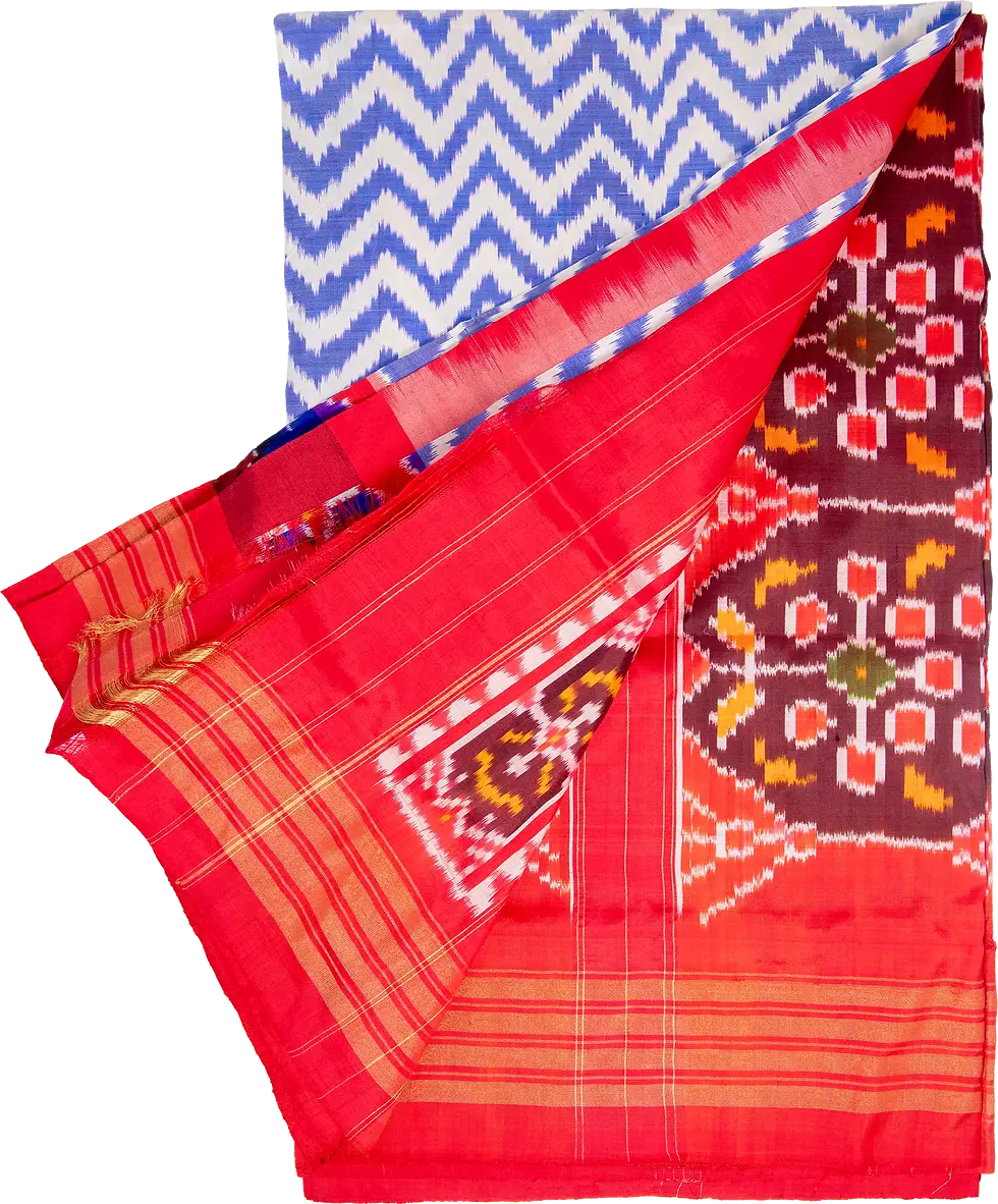 Thumbnail: 186 - Ikkath Design Pochampally Pattu Saree