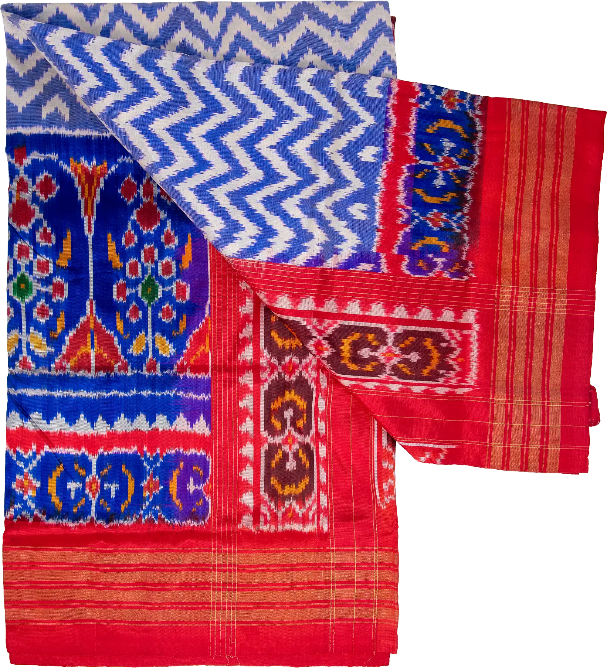 Ikkath Design Pochampally Pattu Saree