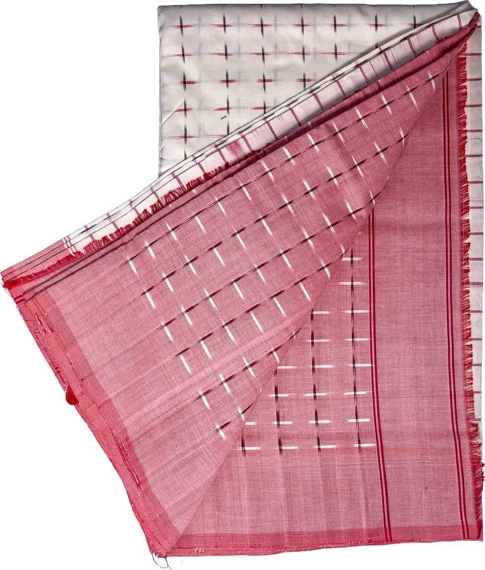 Thumbnail: 159 - Ikkath Design Pochampally Cotton Saree