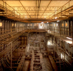 Engine room stripped