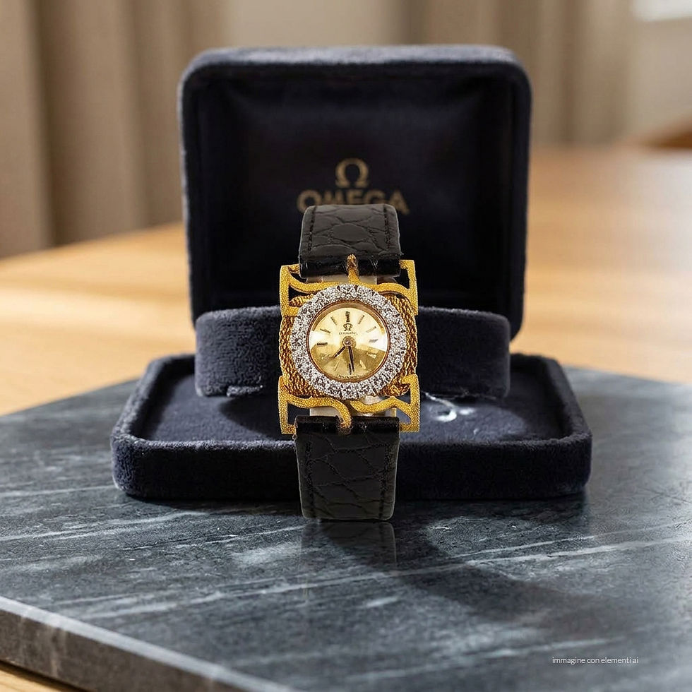 orologio vintage omega in oro John Oliver gioielleria firenze