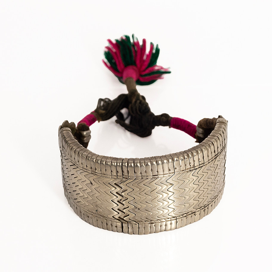 BRACCIALE ETNICO IN ARGENTO E CORDA JOHN OLIVER FIRENZE