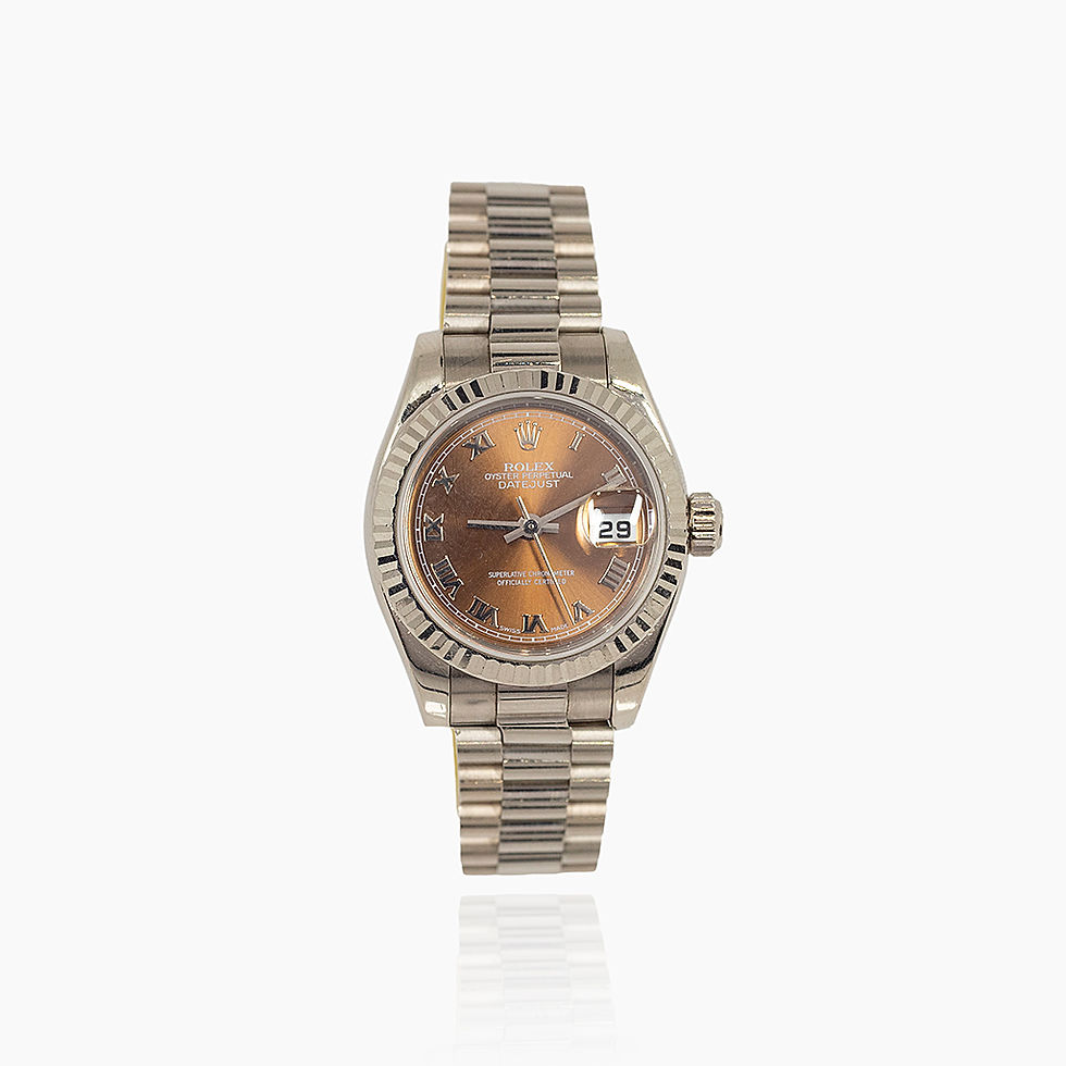 Orologio rolex lady quadrante bronzo ref 179179-pirj