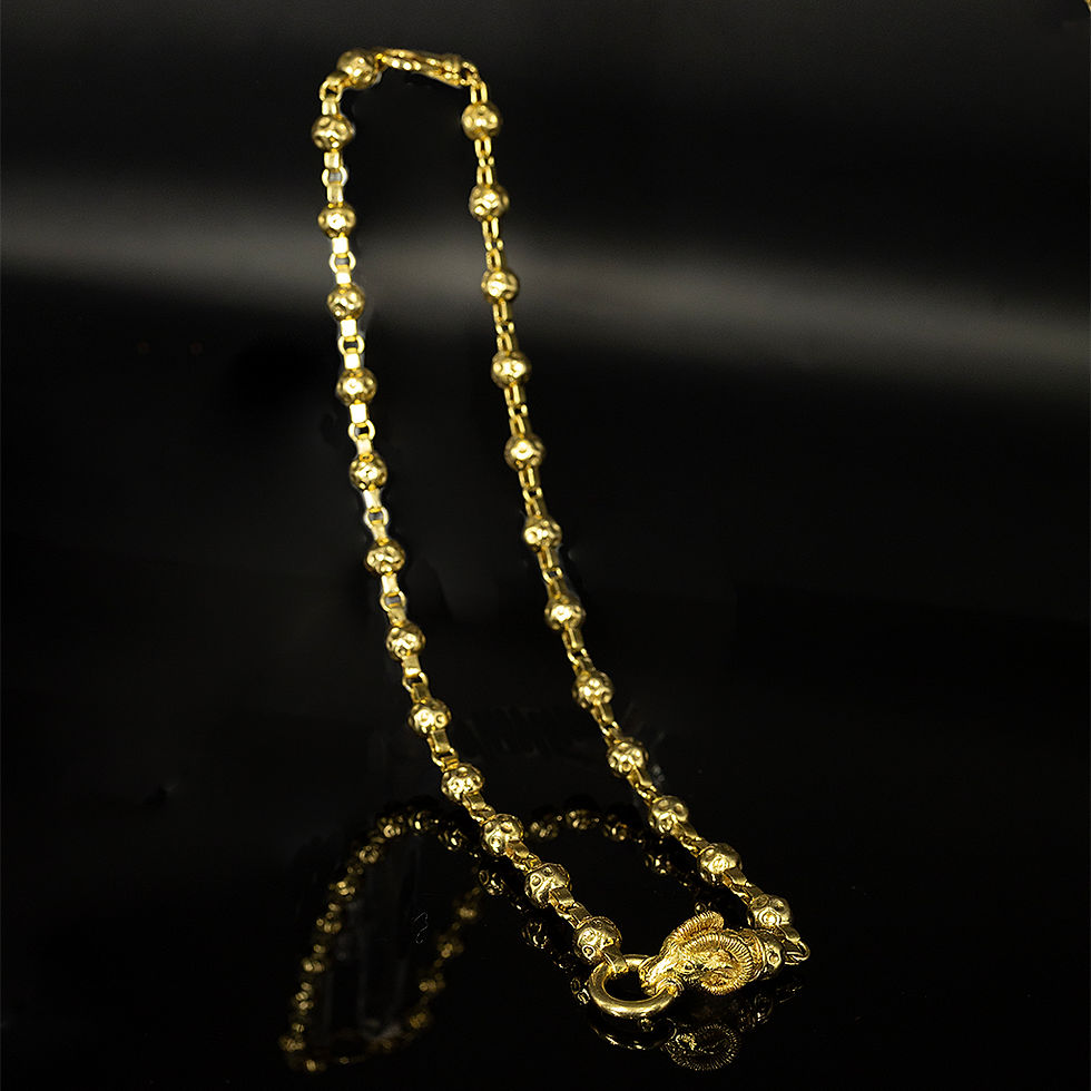 collier in oro giallo ariete John Oliver gioielleria firenze