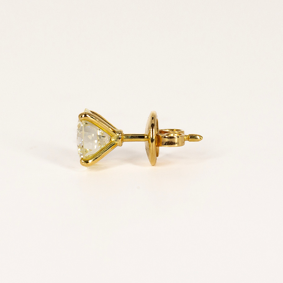 orecchini diamante punto luce oro giallo bridal John Oliver gioielleria firenze