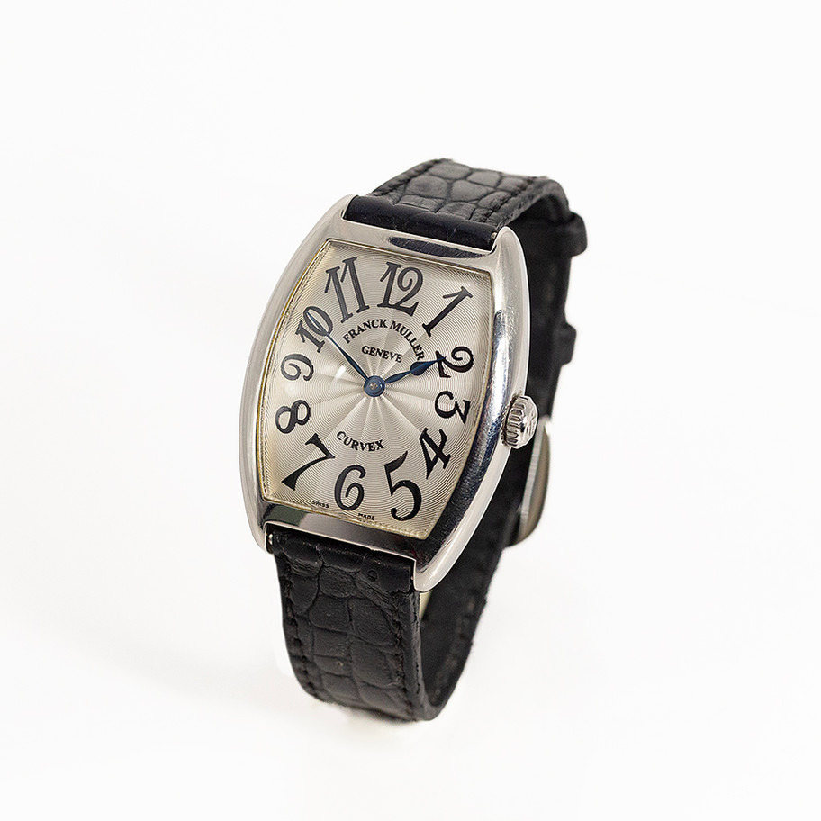 orologio frank muller cintree curvex full set cinturino in pelle John Oliver gioielleria firenze