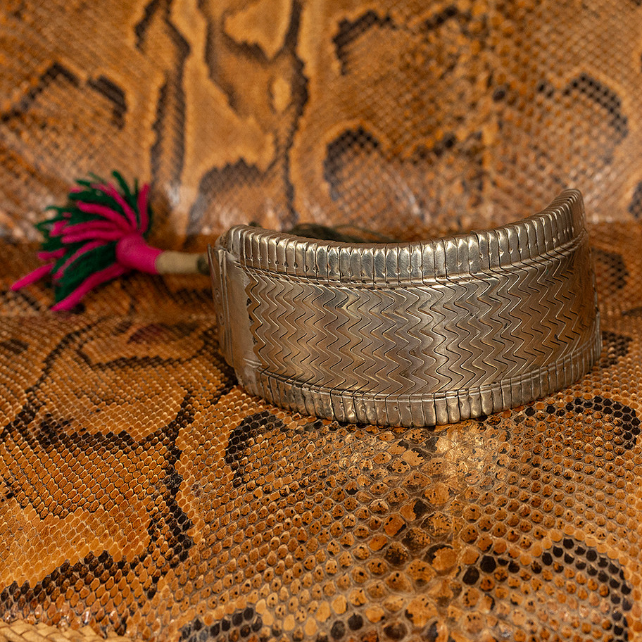 BRACCIALE ETNICO IN ARGENTO E CORDA JOHN OLIVER FIRENZE