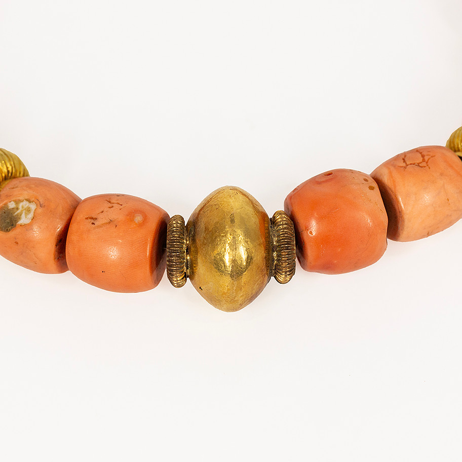 collana in corallo bamboo e oro john olive gioielleria firenze