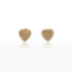 ORECCHINI A FORMA DI CUORE IN ORO GIALLO CON DIAMANTI JOHN OLIVER GIOIELLERIA FIRENZE
