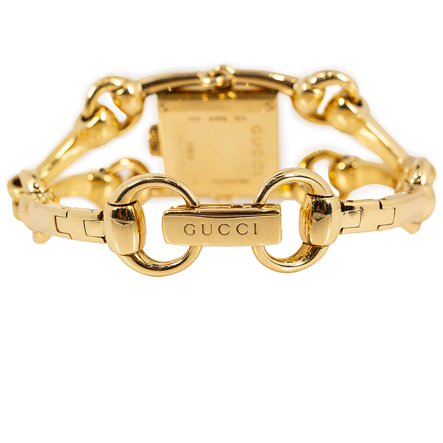 orologio luxory da collezione gucci donna in oro giallo con diamanti collezione signoria