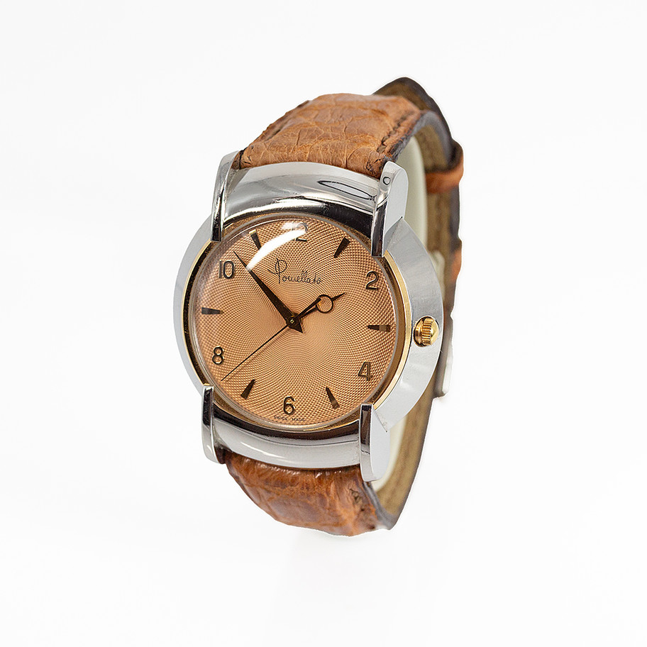 OROLOGIO POMELLATO 213 ACCIAIO E ORO ROSA CONTURINO IN PELLE MOVIMENTO QUARZO JOHN OLIVER OROLOGI FIRENZE
