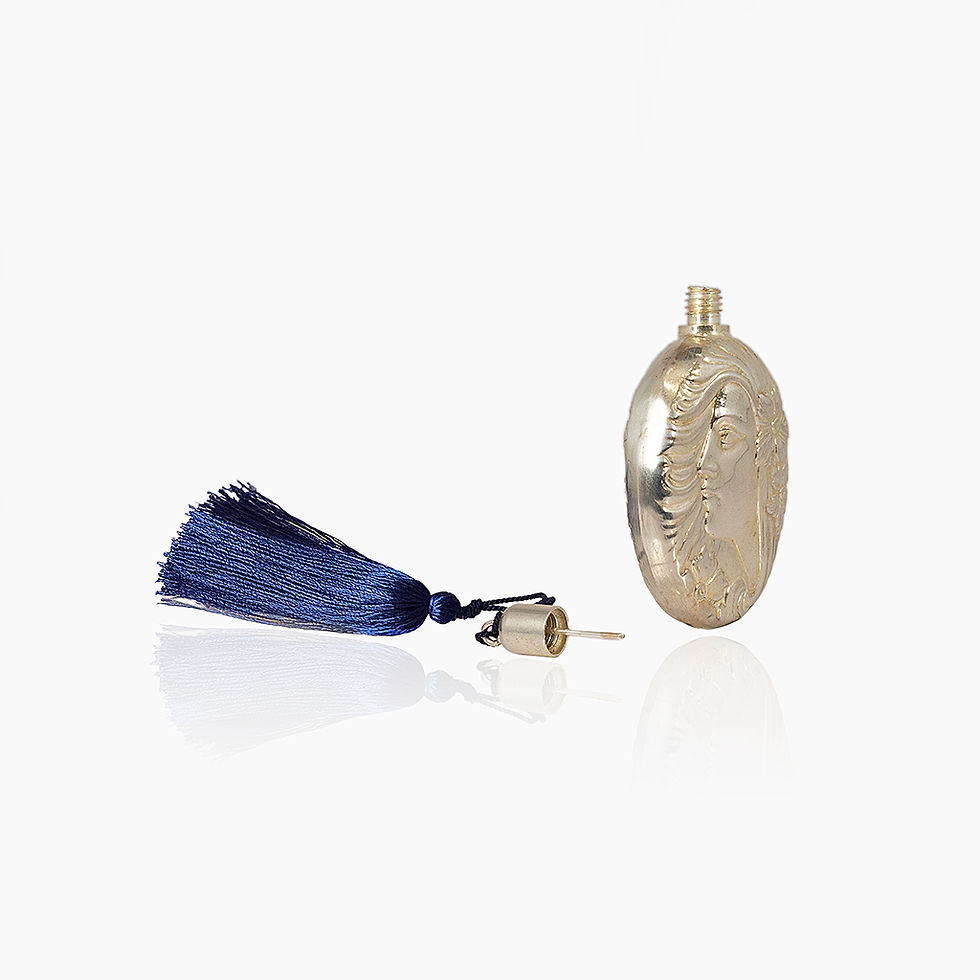 portaprofumo vintage in argento stile liberty