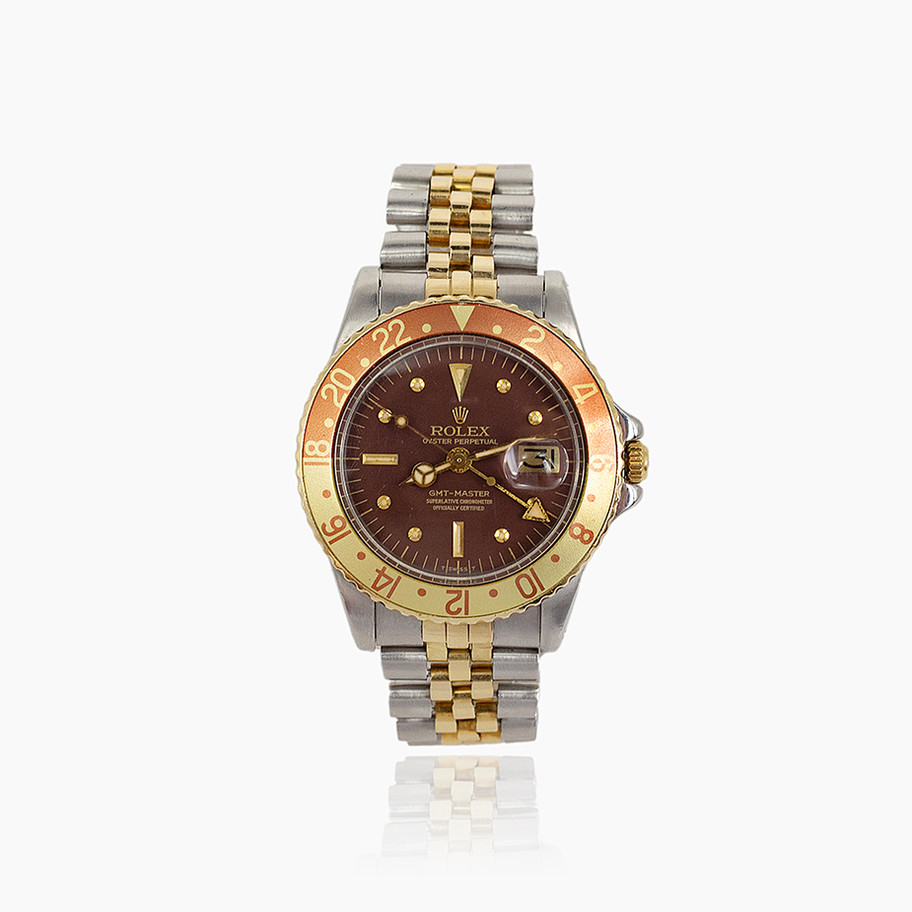 orologio di lusso marca rolex modello gmt master occhio di tigre vintage 1975 orologio raro da collezione john oliver firenze