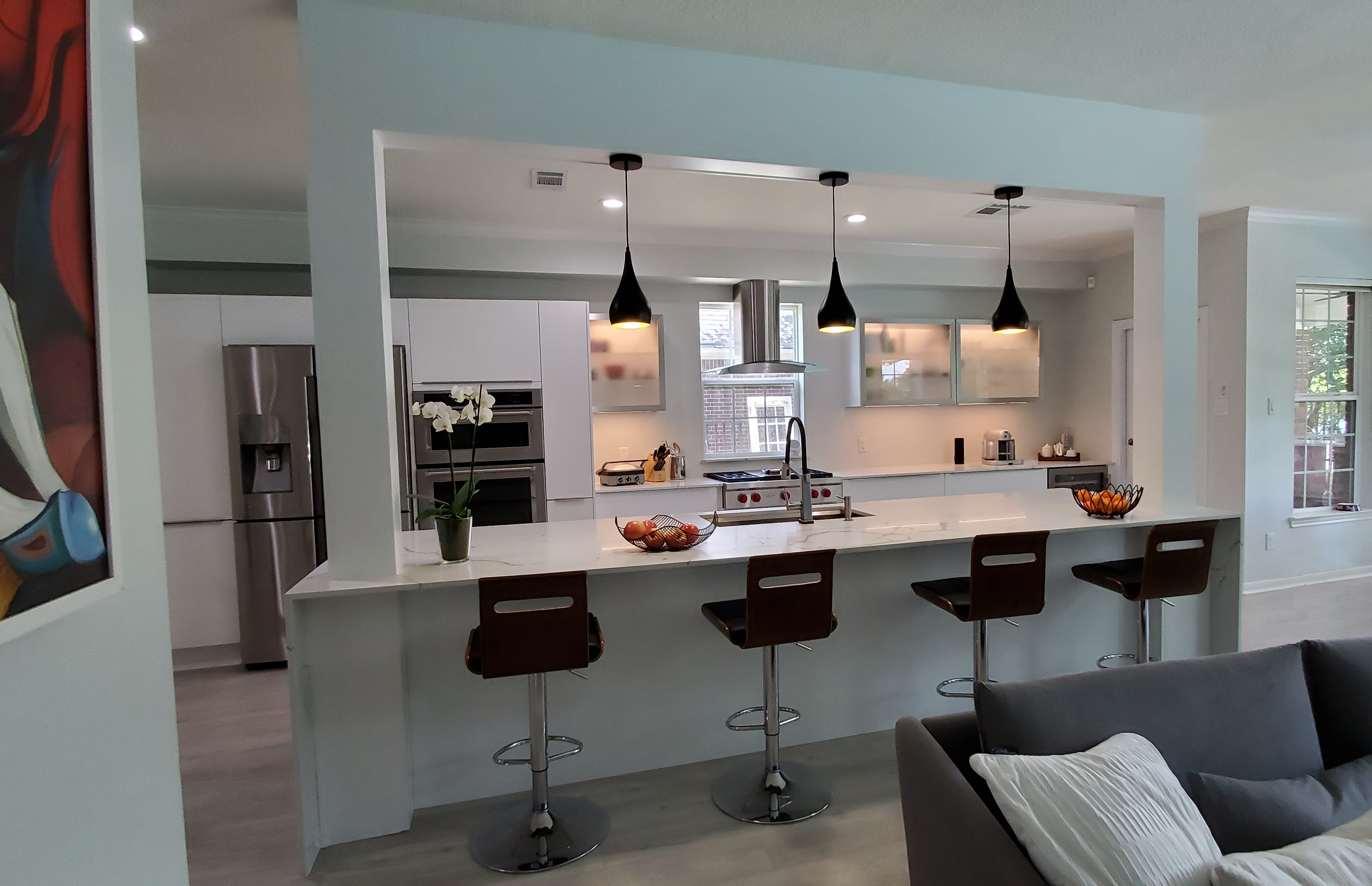 open concept kitchen remodel