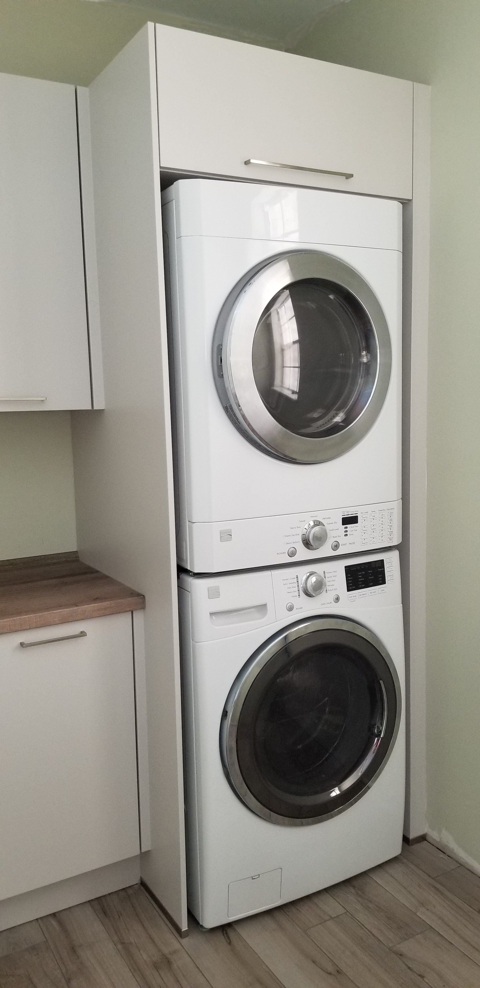 cabinets for laundry room & kitchen
