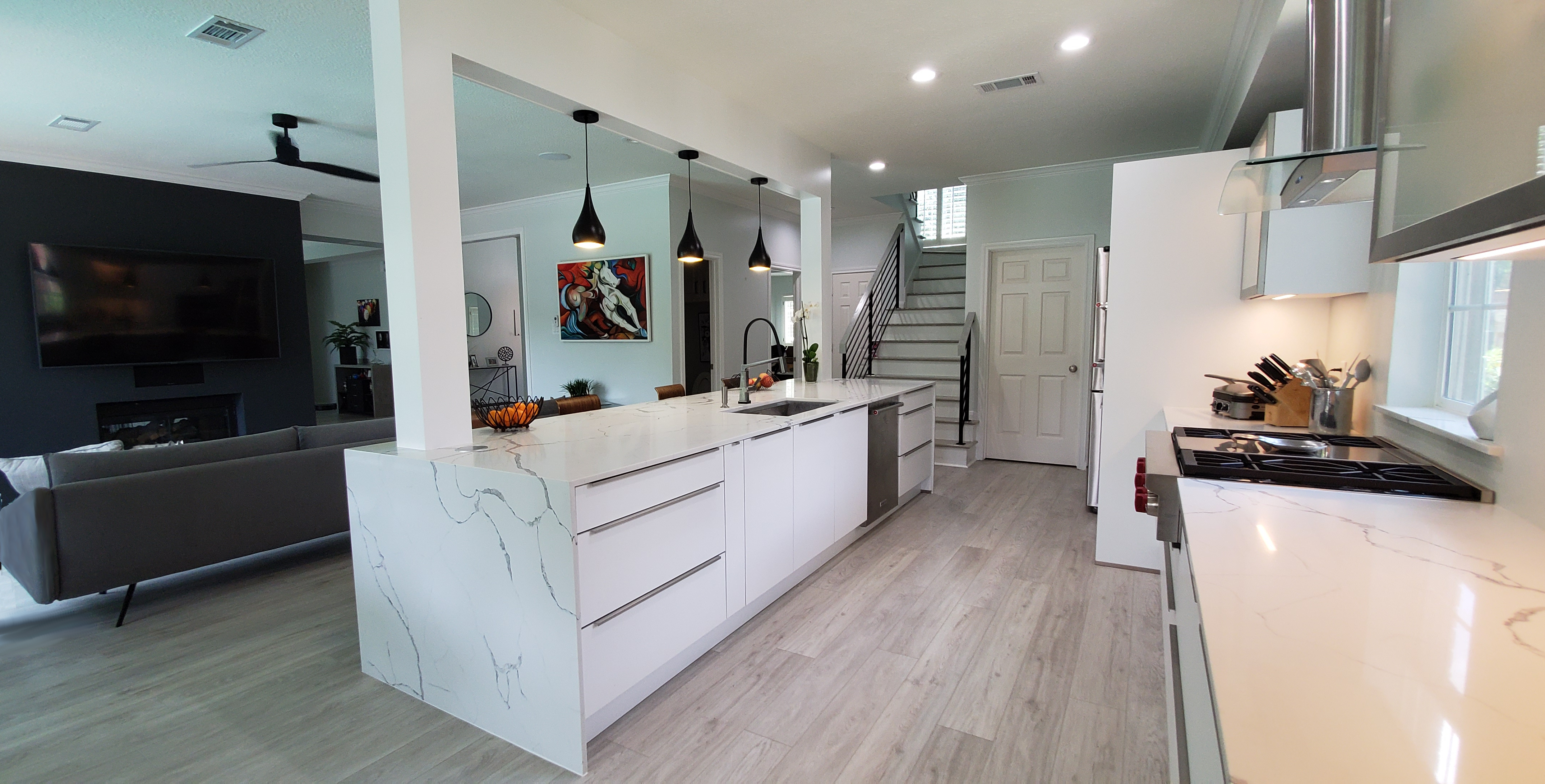 kitchen remodel with modern cabinets