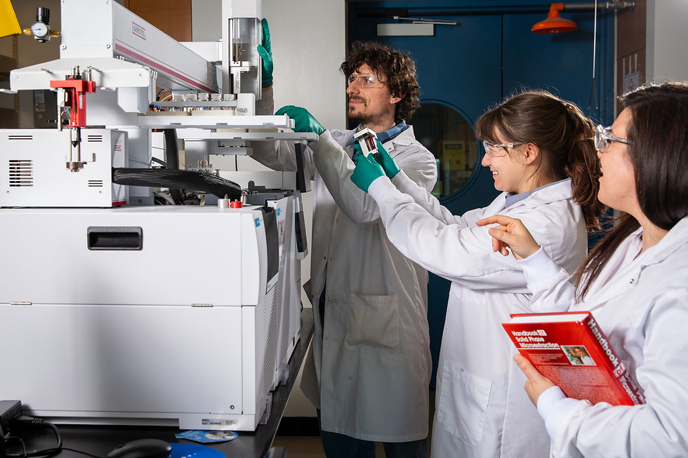 Group working on GC-MS