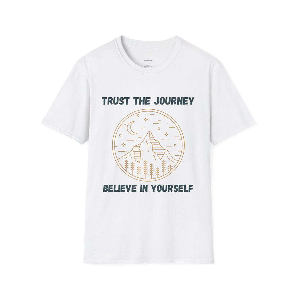 trust the journey believe in yourself graphic t shirt