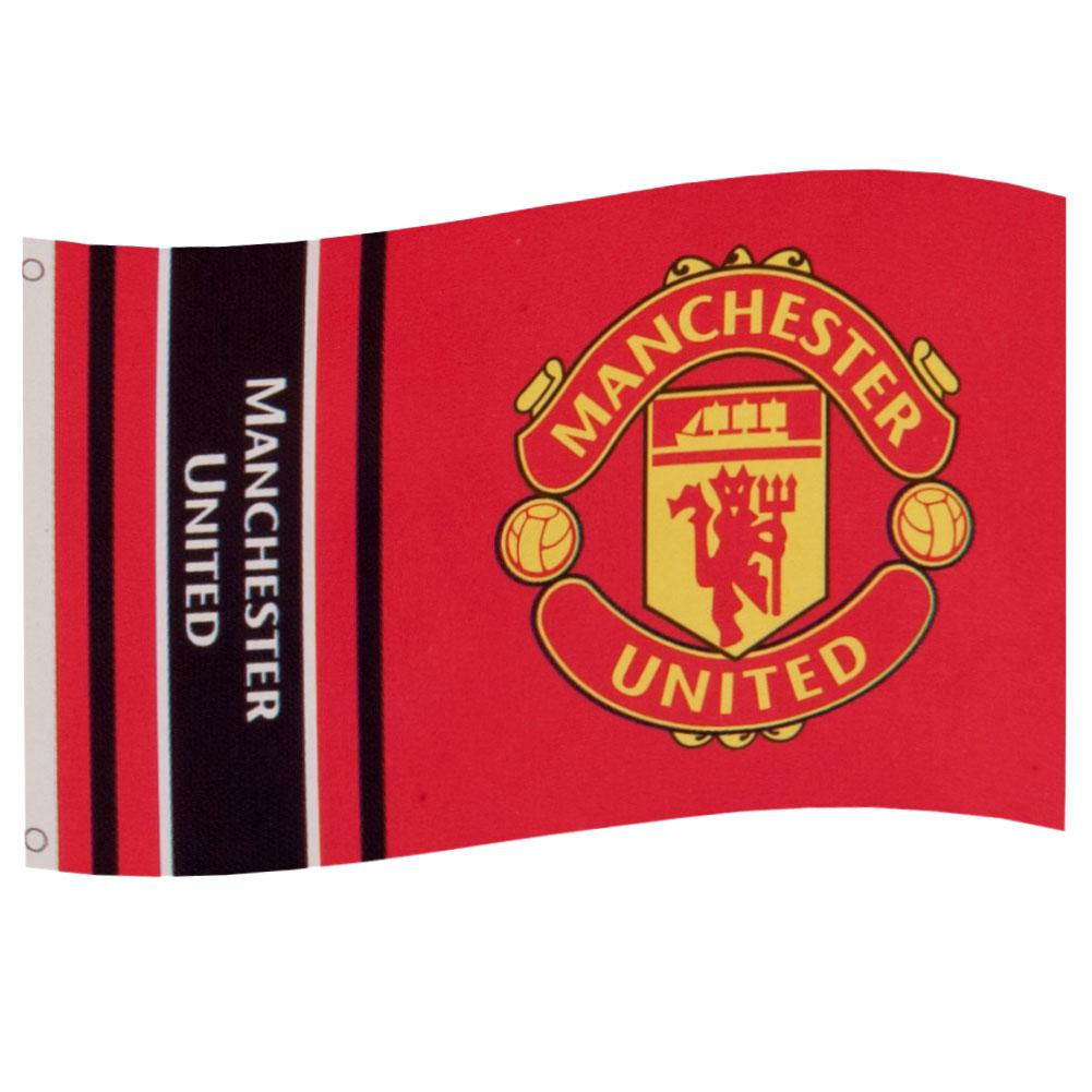 Mnchester United FC Wordmark Flag