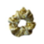 Silk scrunchie in petal yellow by Floria Collective