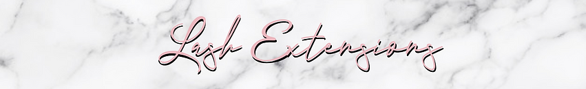 Lash extensions menu title