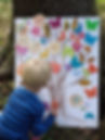 child with mural art