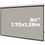 Miniatura: Ecran Eléctrico 84" 4:3 1.70x1.28m EVISION - Matte Grey