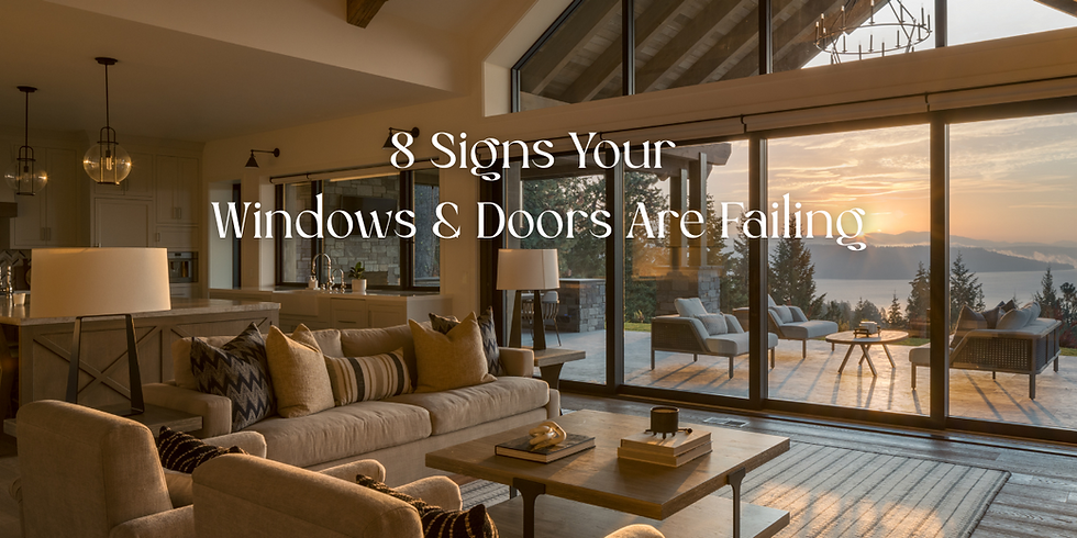 8 Signs Your Windows and Doors Are Failing, and What to Do About It Before Winter