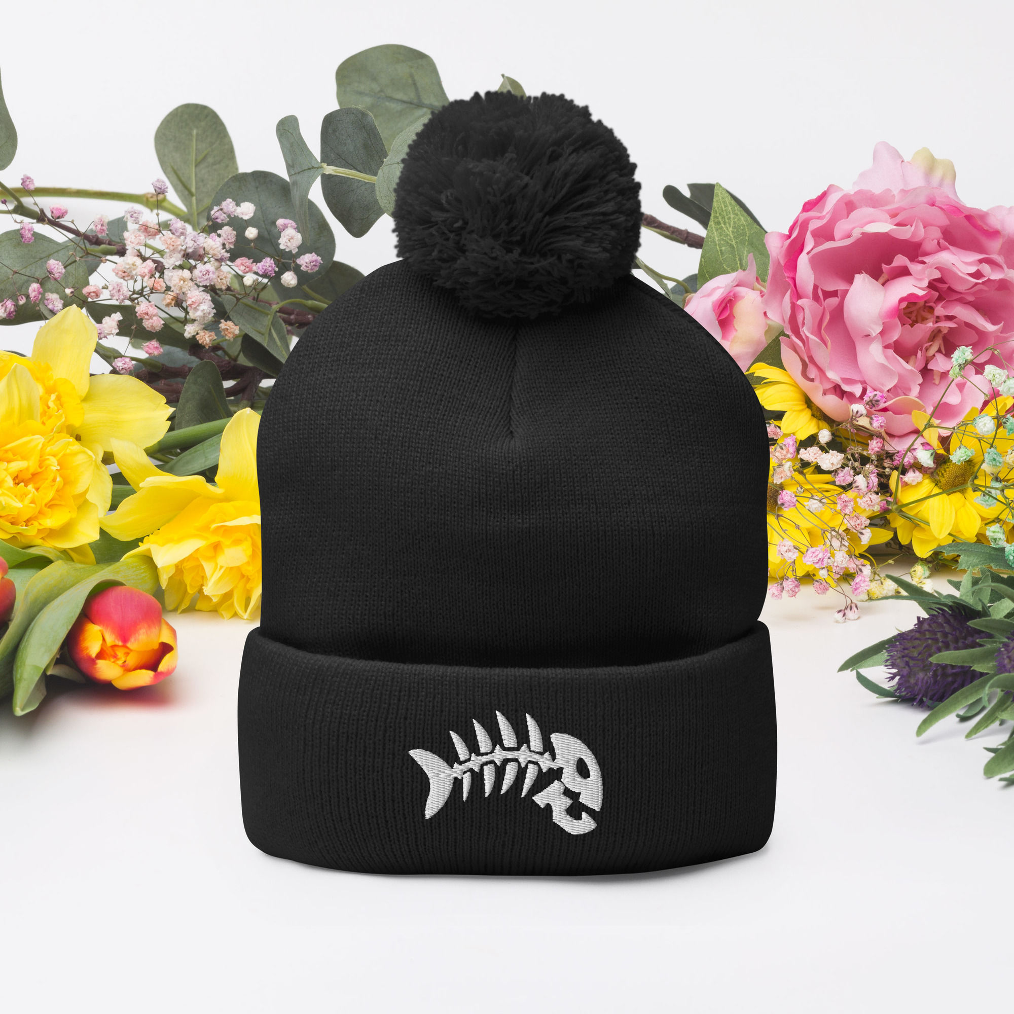  Bonefish Pom-Pom Beanie
