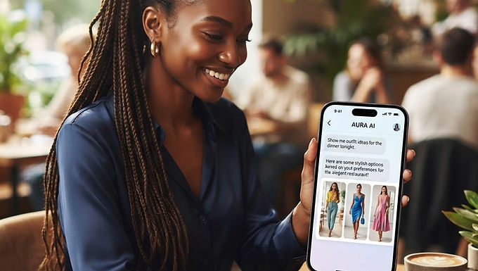 Young lady holding a mobile device