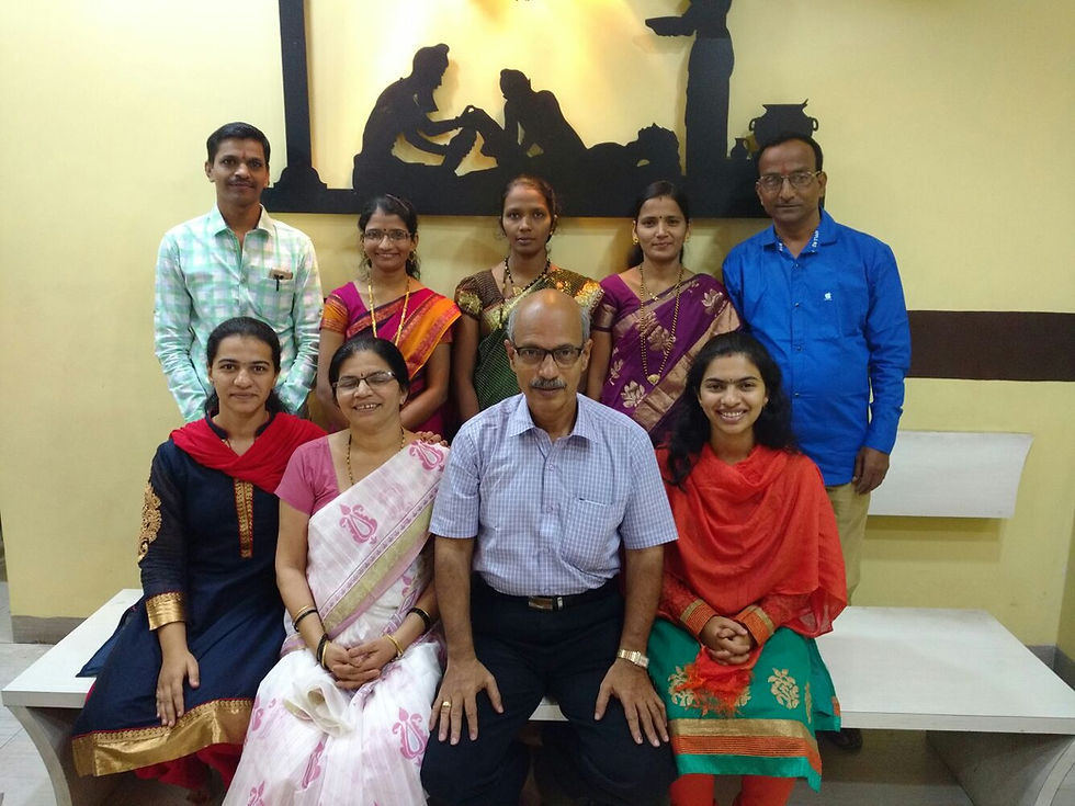Dr. Haldavnekar and staff