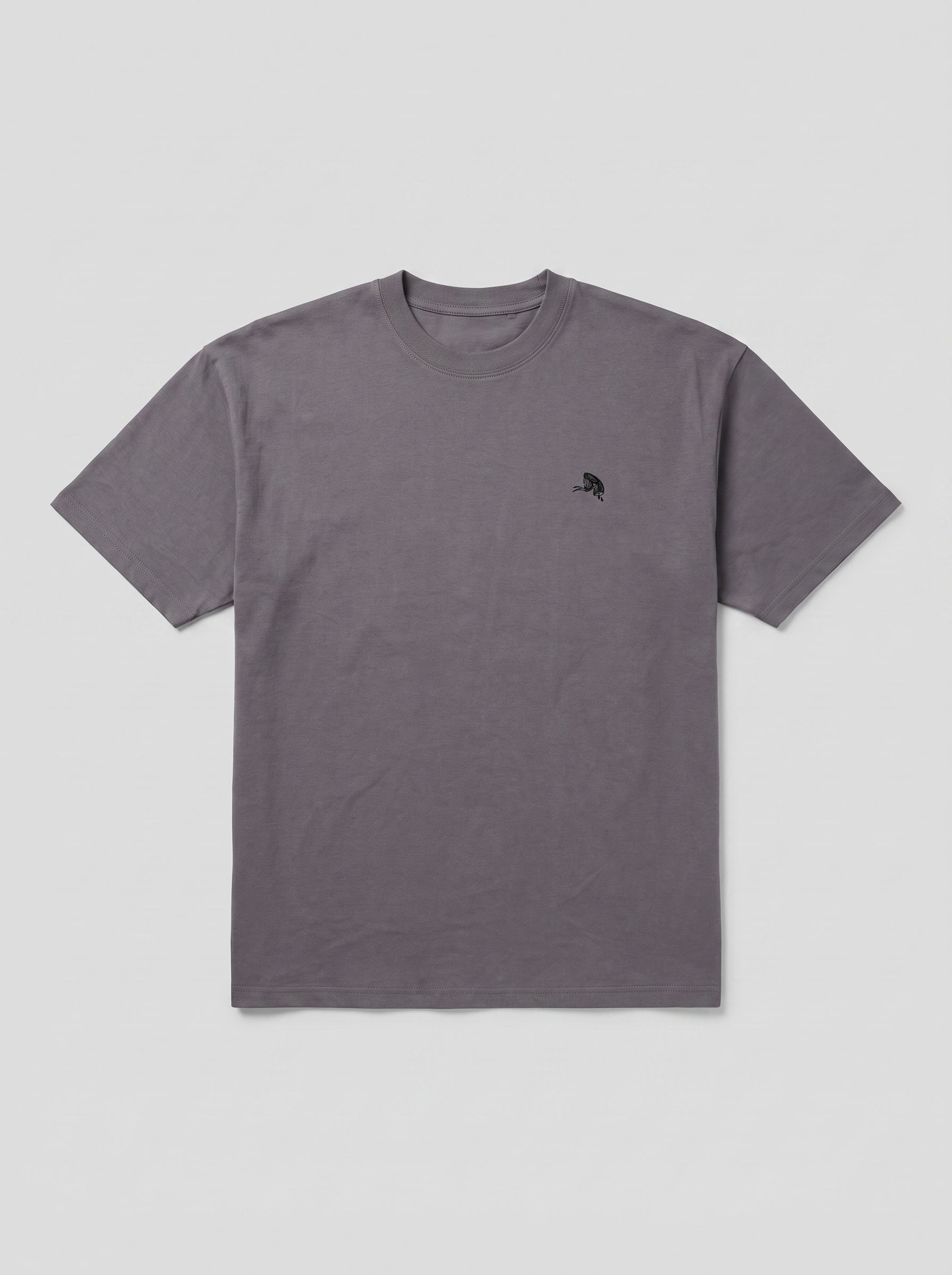 T-Shirt Basic Short Sleeve Gray
