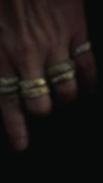 Thumbnail: Solid Gold Eternity Breaker Diamond Ring 10kt. - 24kt. • Band •