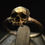 Thumbnail: Tiny Decayed Half Jaw Skull Ring #160 Skull Ring