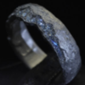 Eroded Core Diamond Ring  • Band • .925 Silver