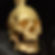 Solid Gold 10kt - 24kt Large Open Jaw Skull Pendant #27