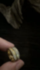 Thumbnail: Thin Band Solid Gold Eternity Breaker Diamond Ring 10kt. - 24kt. • Band •