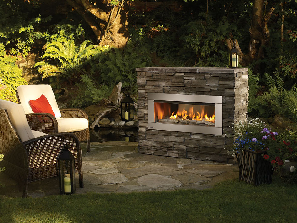 Thumbnail: Regency HZO42 Linear Outdoor Gas Fireplace