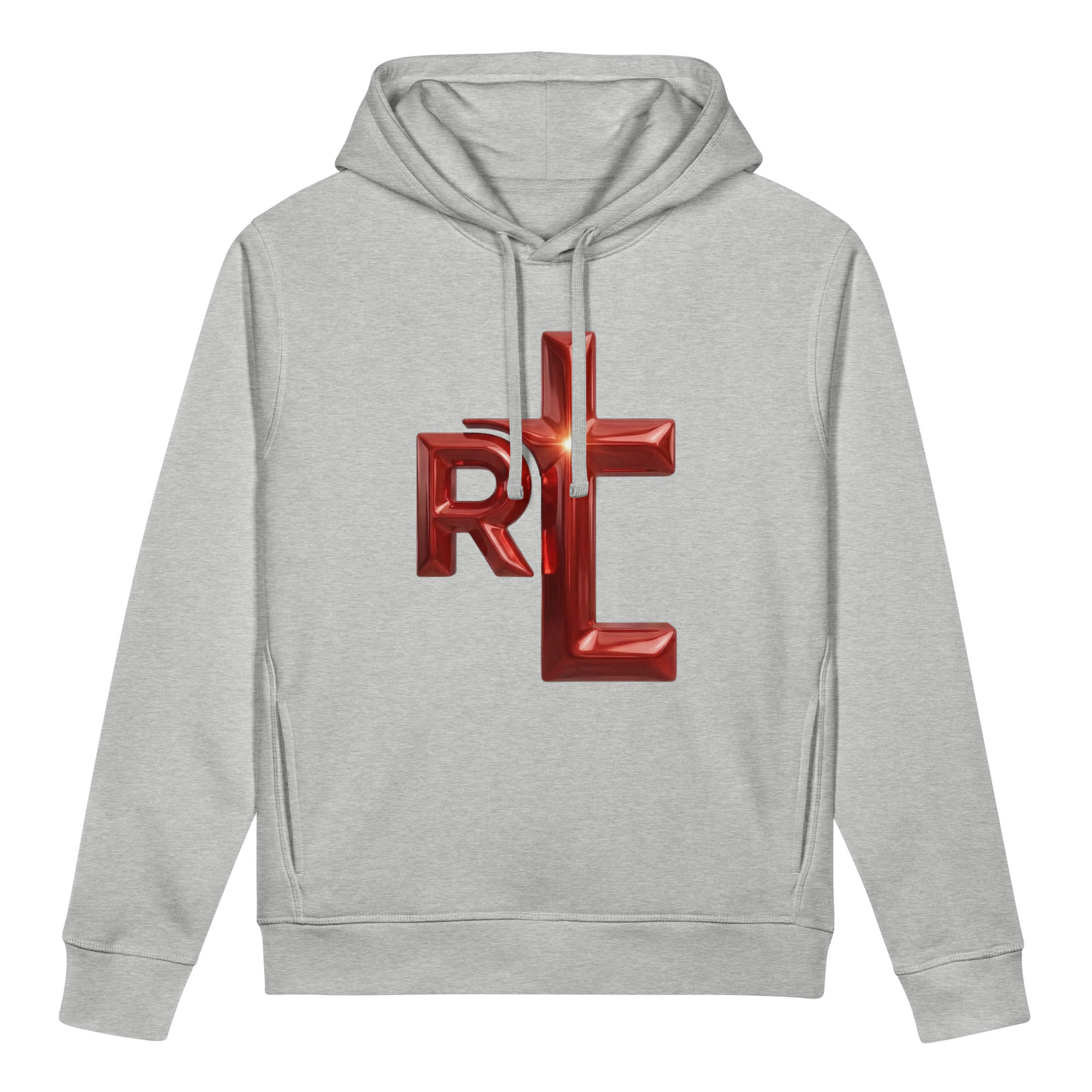 Unisex organic side pocket hoodie