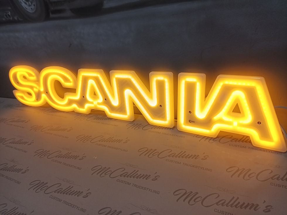 Thumbnail: Led Scania Badge White/Amber