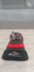 Mctruckstyling bobble hat black & red