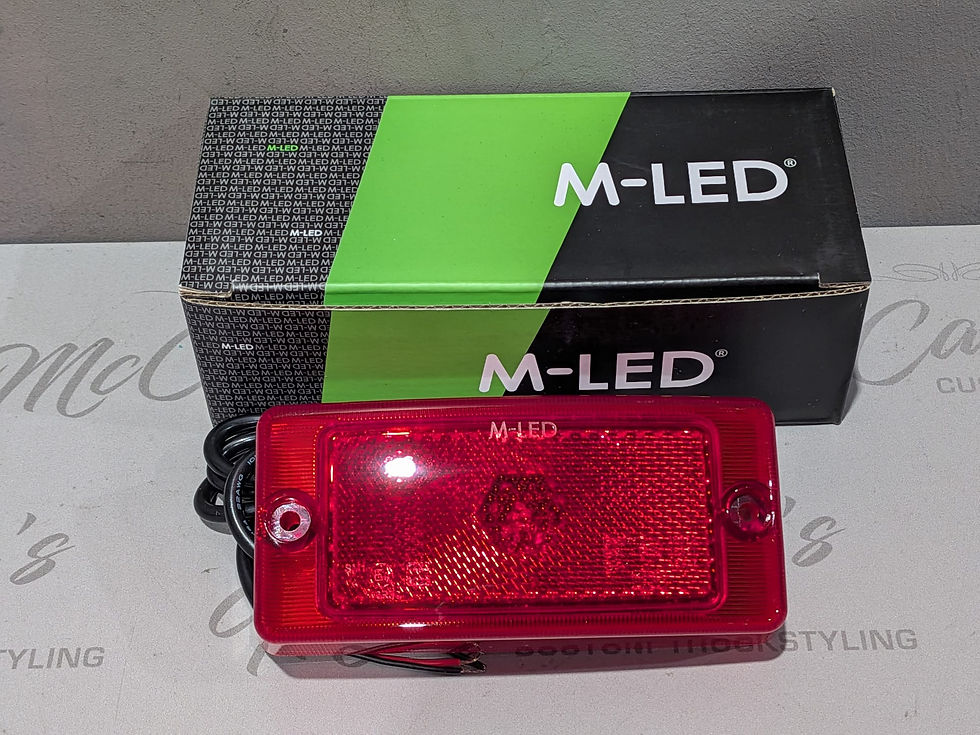Thumbnail: M-LED Classic Sidemarker + brake light - red lens
